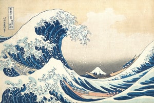 Piece of art by Hokusai