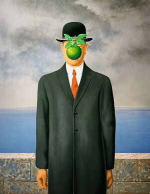Piece of art by Rene Magritte