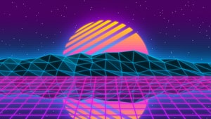Paint example of Vapor wave