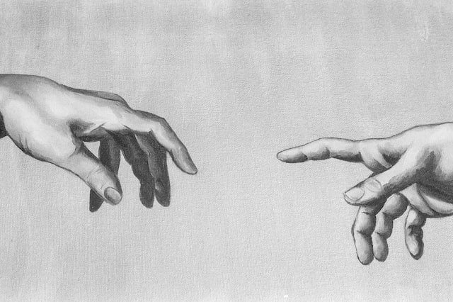Paint example of Hand Drawing
